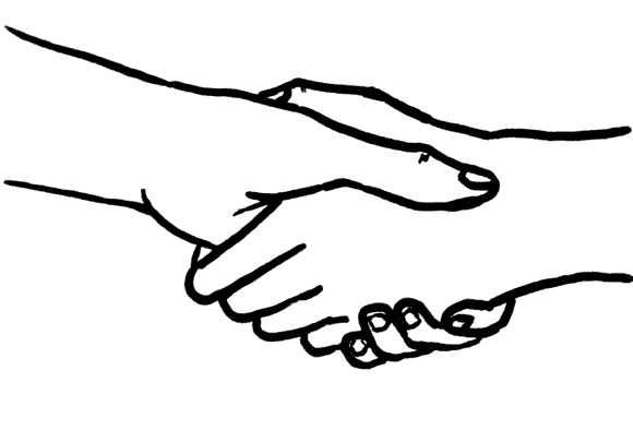 Therapist client relationship holding hands